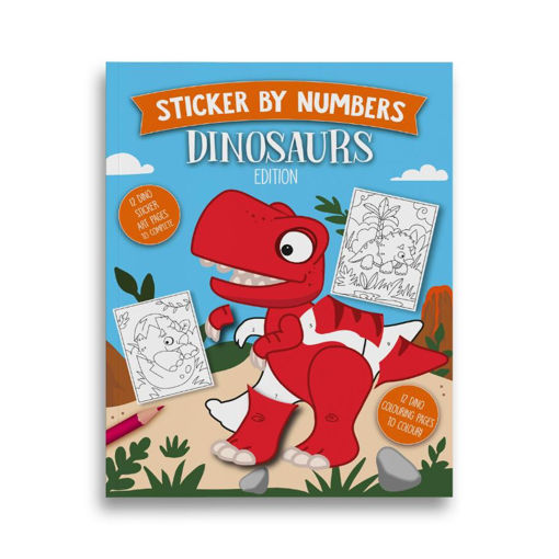 Picture of STICKER BY NUMBER BOOK DINO